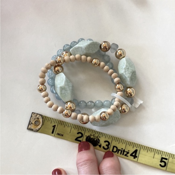 New York & Company Set of 3 Stretch Beaded Bracelets - Picture 4 of 4